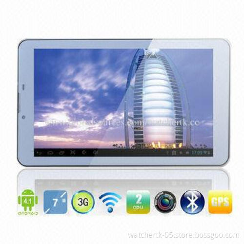7-inch Dual-core Android tablet with dual cameras, 2G talk, 1/8GB, Bluetooth, GPS